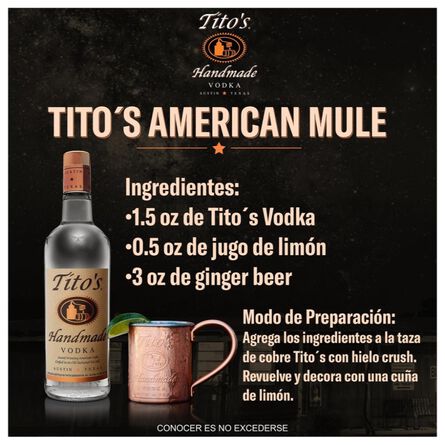 Vodka Tito's Handmade 750 ml image number 3
