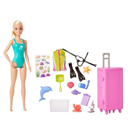 Set de Juego Bióloga Marina Barbie Profesiones image number 1