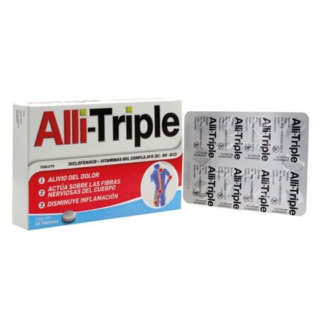 Allitriple Dolor Muscular Severo 10 Tabletas image number 1
