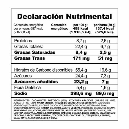 Nature Valley Barras sweet & salty cacahuate y trozos de chocolate oscuro 150 g image number 3