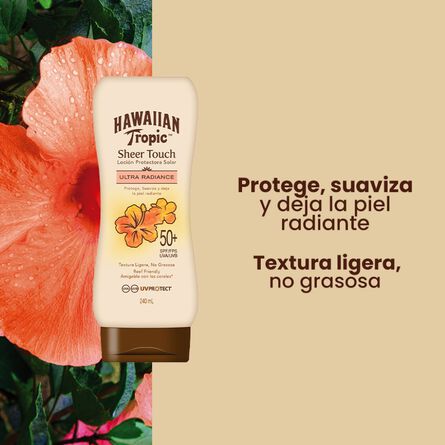 Protector Solar Hawaiian Tropic Sheer Touch FPS 50+ 240 ml image number 3
