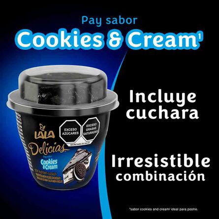 Yoghurt Batido Lala Delicias Pay Cookies Cream 150 g image number 3
