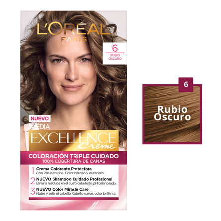 Tinte Imédia Excellence de L'Oréal Paris 6 Rubio Oscuro image number 2