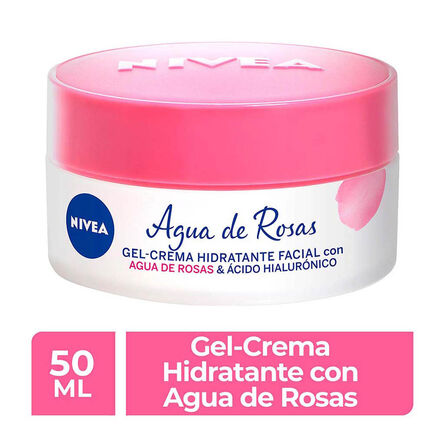 Gel Crema Hidratante Facial Nivea Agua De Rosas Ácido Hialurónico 50 ml image number 1