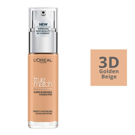 Base de Maquillaje L'Oréal Paris True Match 3D Golden Beige 30 Ml image number 2