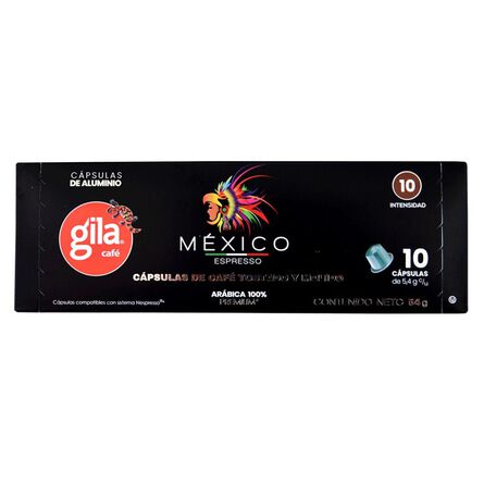 Cápsulas de Café Gila México Compatibles con Sistema Nespresso 54 gr image number 2