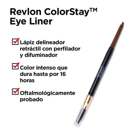 Delineador Para Ojos Revlon Colorstay Eyeliner Tono 203 Brown 50 G image number 3