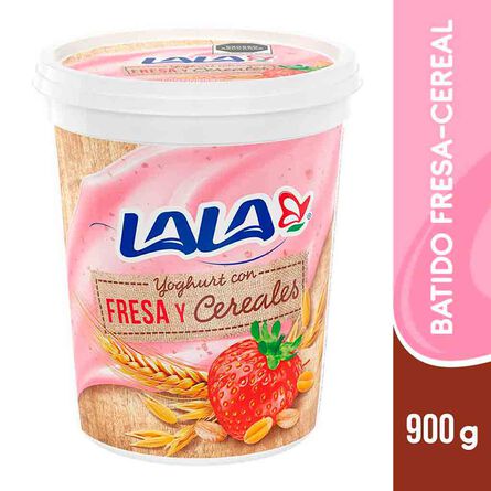 Yoghurt Lala Batido Fresa y Cereal 900 g image number 4