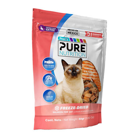Premios para Gato Pure Nutrition Liofilizado de Salmón 80 gr image number 1