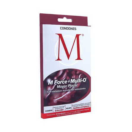 Condón M Bi-Orgasmo M Force & Multi-O 3 Preservativos image number 2