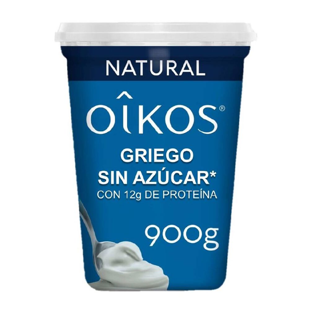 Yoghurt Oikos Griego Natural Con 10g De Proteína Sin Azúcar 900g image number 0