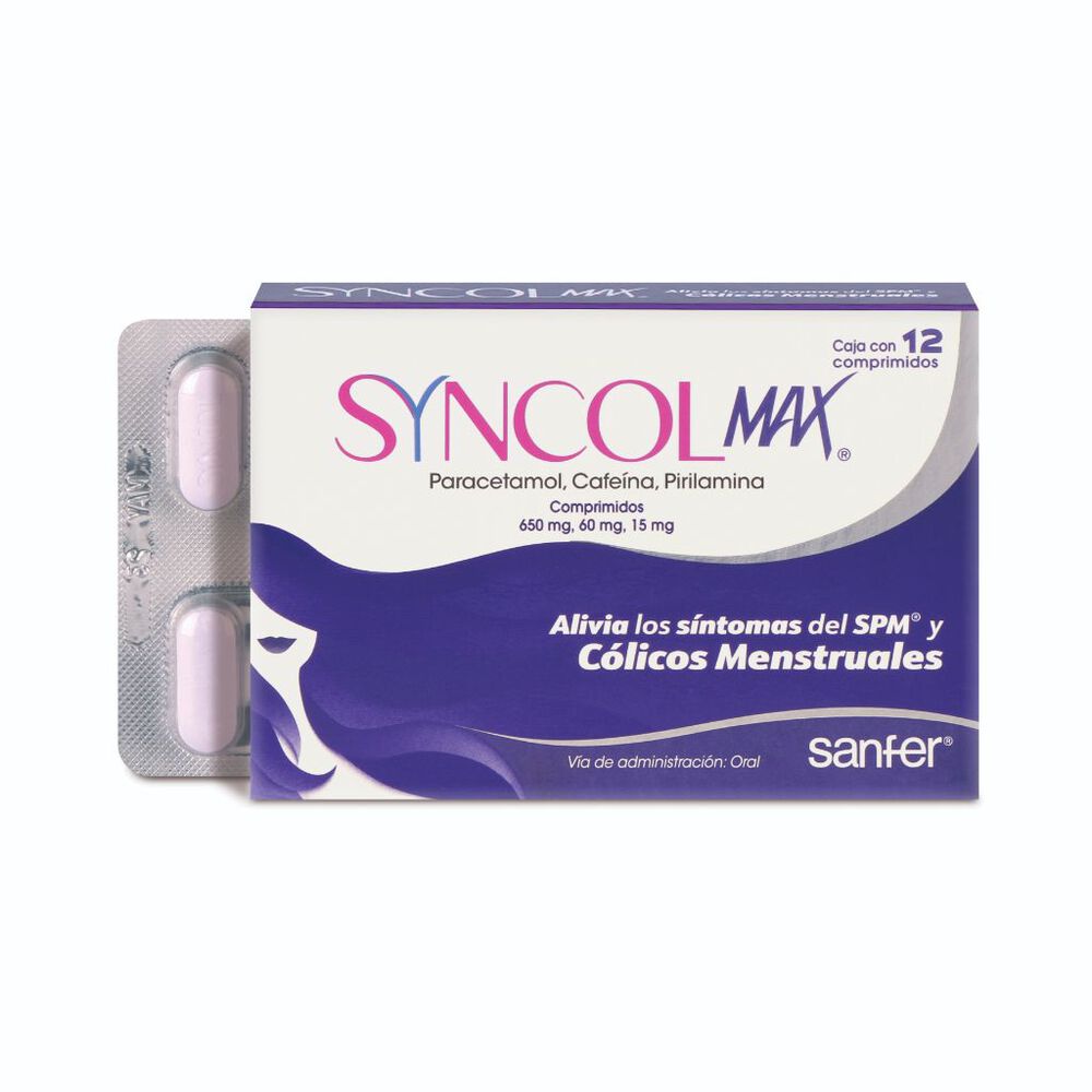 Syncol-Max 650/60/15mg Cpr con 12 image number 0