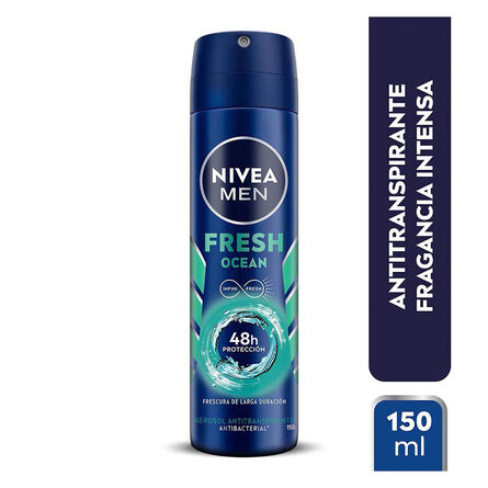 Desodorante Antibacterial Nivea Men Fresh Ocean en Spray 150 ml image number 1
