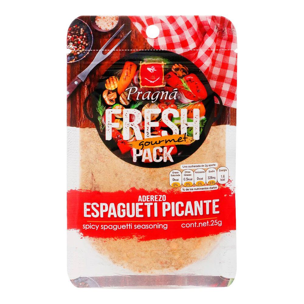 Sazonador Aderezo Espaguetti Pragná Fresh Pack bolsa 26 gr image number 0