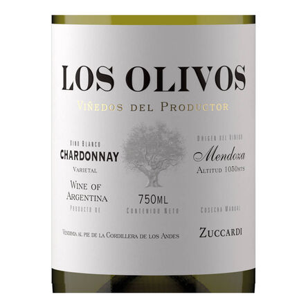 Vino Blanco Argentino Los Olivos Chardonnay 750ml image number 1