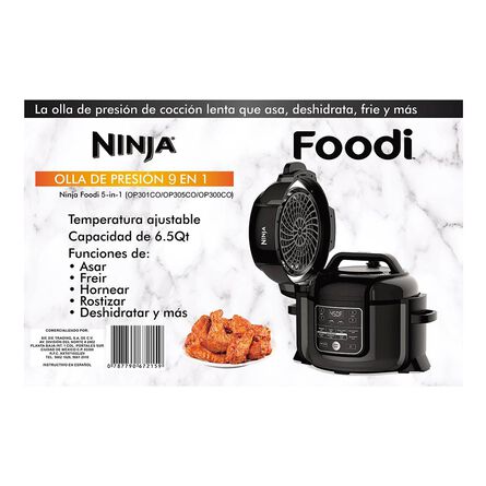  Ninja OP305 Foodi - Olla a presión de 6.5 cuartos de galón que  cruje, vaporera y freidora de aire con tecnología TenderCrisp, multicocina  y freidora todo en uno (renovado) : Hogar
