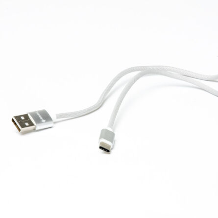 Cable Reforzado USB a Tipo C Sync Ray BTC54 Plata image number 1