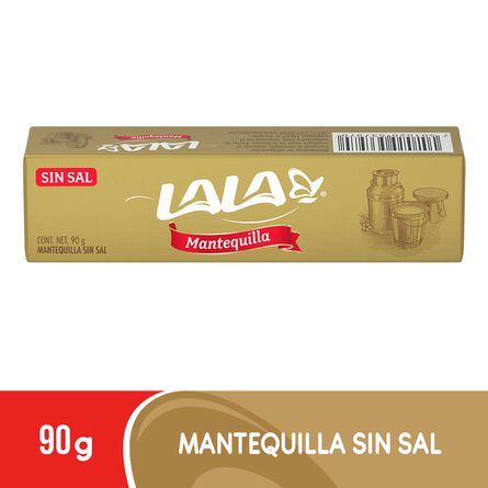 Mantequilla Lala Barra Sin Sal 90 g image number 1