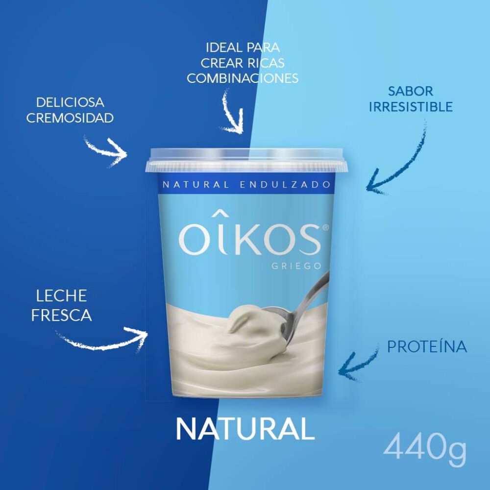 Yoghurt Oikos Griego Natural 440g image number 1