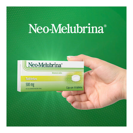 Tabletas Neo Melubrina 10 tabletas 500 mg image number 5