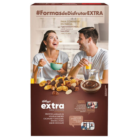 Cereal Kellogg´s Extra Sabor Chocolate con Almendras Caja 490 Gr image number 1