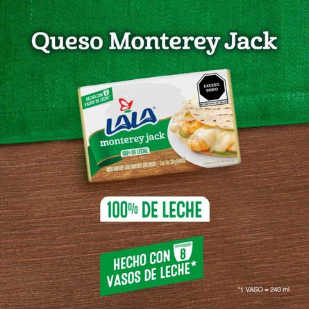 Queso Lala Monterrey Jack  200 g image number 4
