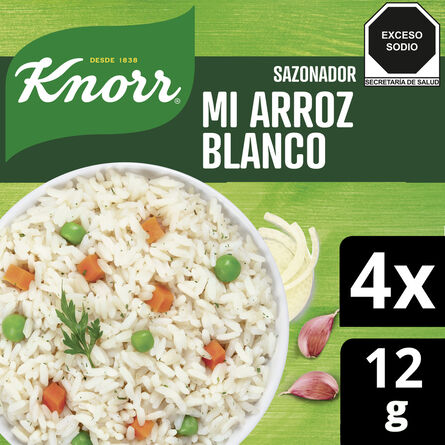 Sazonador Mi Arroz Blanco Knorr 4 Sobres de 12 g image number 1