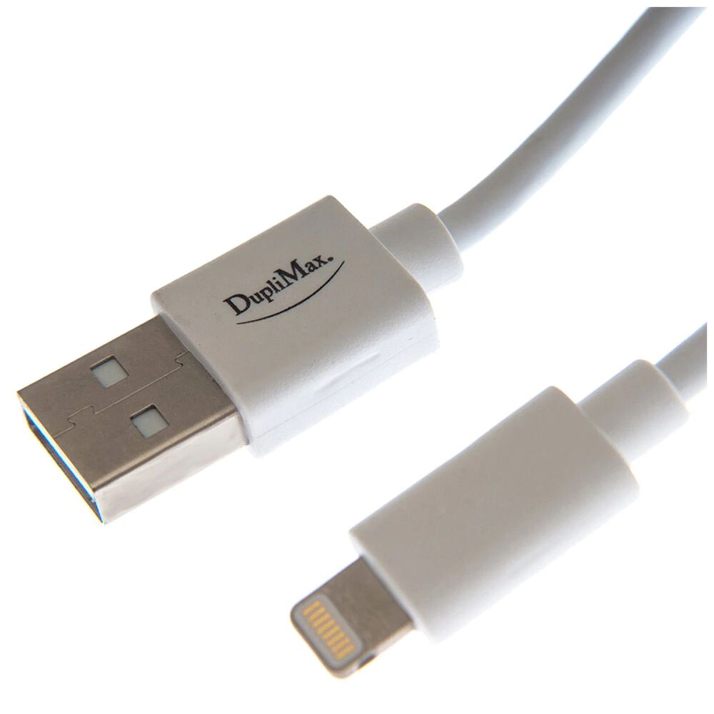 Cable Lightning a USB 1.5 m Duplimax certificación MFI Blanco image number 0