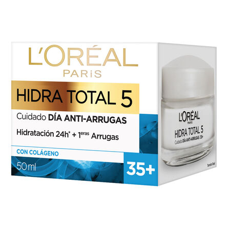 Crema Facial L'Oréal Paris Hidra Total 5 Día Anti-Arrugas 35+ 50 Ml image number 3