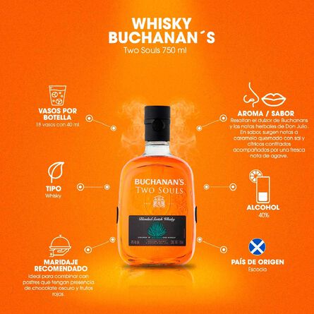 Whisky Buchanan's Two Souls 750 ml image number 4