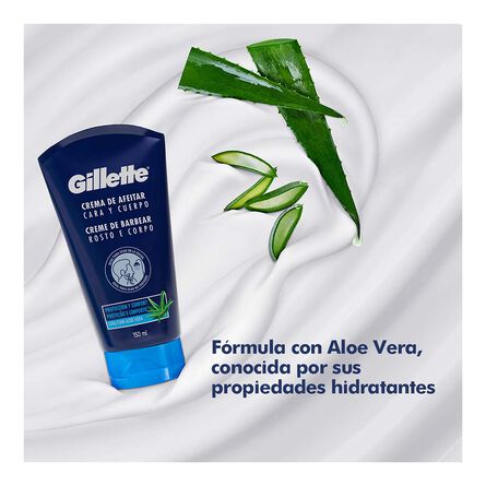 Gel para Afeitar Gillette con Aloe Vera para Cara y Cuerpo 150mL image number 4