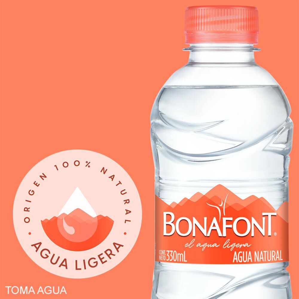 Agua Natural Bonafont 330 Ml image number 1