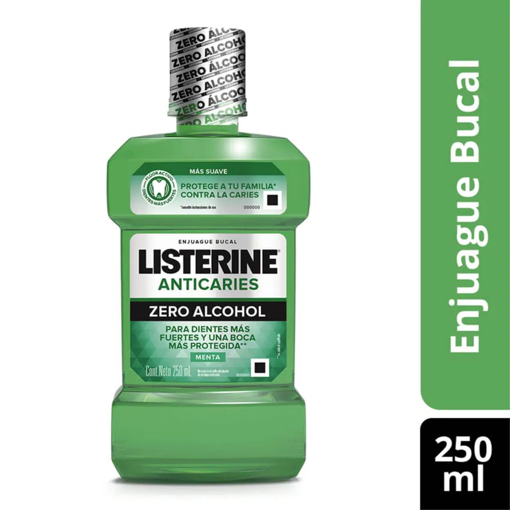 Enjuague Bucal Listerine Anticaries Zero Alcohol 250 ml image number 2