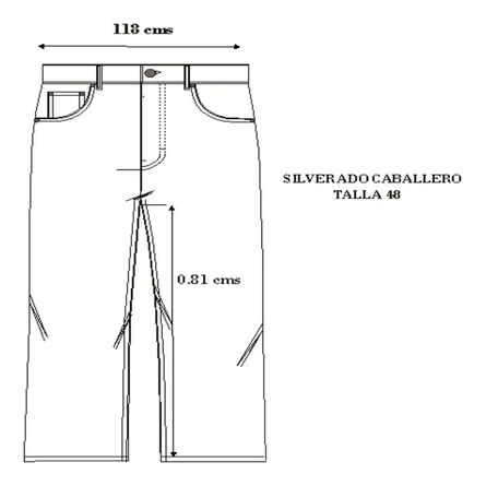 Jeans Básico Masculino Silverado Talla 48 Rinse Recto image number 3