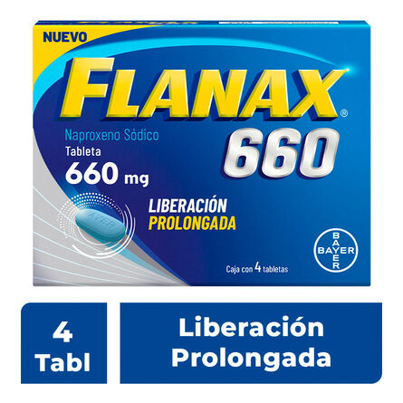Antiinflamatorio Flanax Pro Naproxeno Sódico 660 mg image number 1