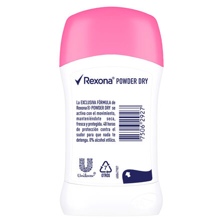 Antitranspirante Rexona Women Powder Dry en Stick para Mujer 45 g image number 1