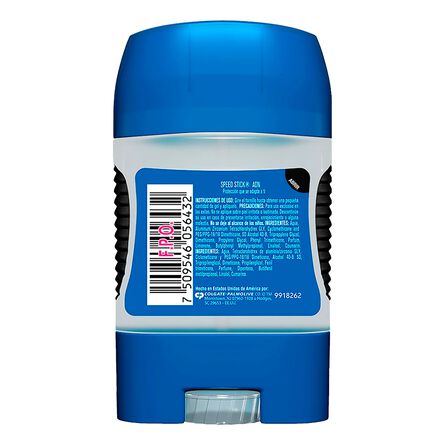 Desodorante Antitranspirante En Gel Speed Stick Adn P/Caballero 85 G image number 4