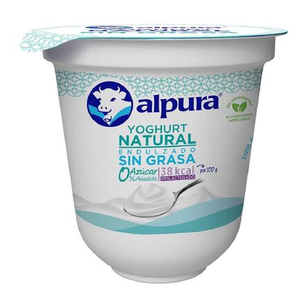 Yoghurt Alpura Natural 0 por Ciento 125 g image number 1