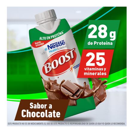 Suplemento Alimenticio Boost Azteca Alto en Proteína Chocolate 330 ml image number 6