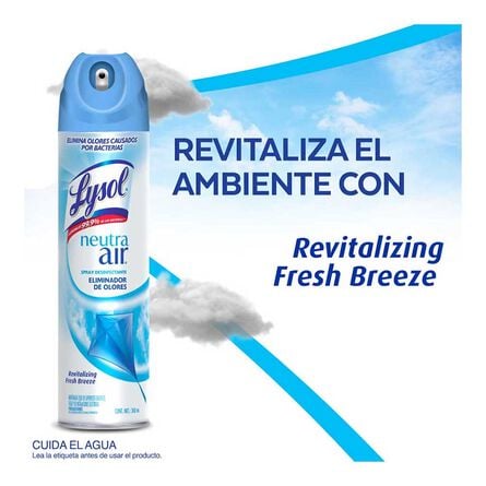 Lysol® Spray Desinfectante Eliminador de Olores Neutra Air® Fresh Breeze 300 ml image number 3