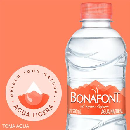 Agua Natural Bonafont 330 Ml Botella image number 1