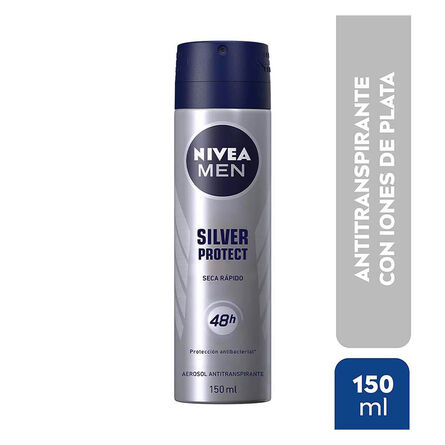 Desodorante Antitranspirante Nivea Men Silver Protect Spray 150 ml image number 2