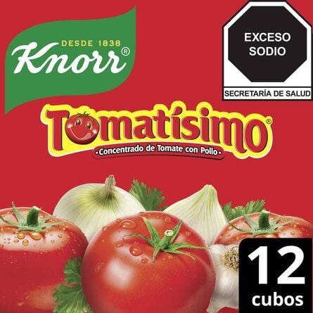 Concentrado de Tomate Knorr Tomatísimo 12 Cubos 11 g image number 1