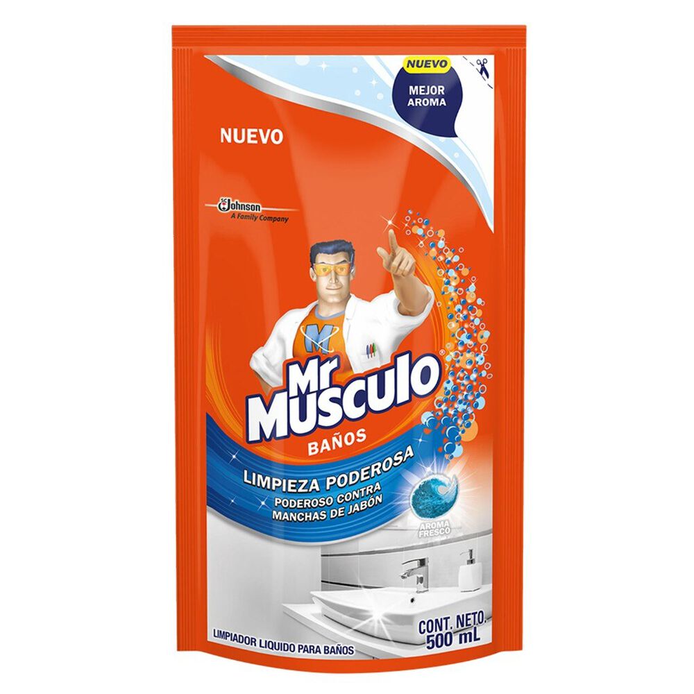 Limpiador para Baño Pouch Mr Músculo Baño Total 500 ml image number 0