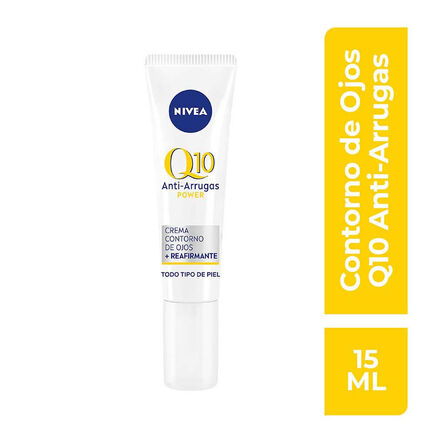 Crema Reafirmante Antiarrugas Para el Contorno De Ojos Nivea Q10 15 Ml image number 1