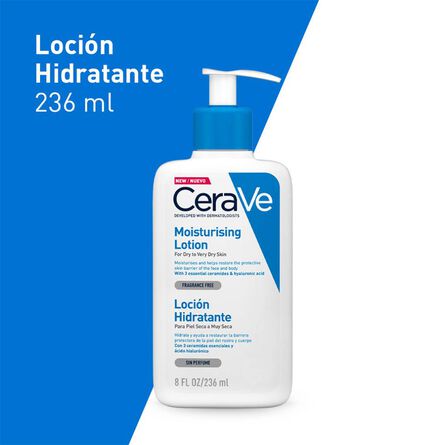 CeraVe Loción Hidratante para Rostro y Cuerpo Piel Seca 236 ml image number 1