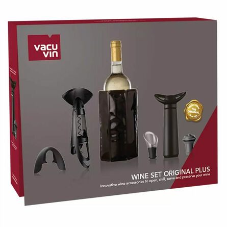 Set De 6 Accesorios P/ Vino Vacu Vin