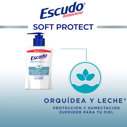 Jabón Líquido Escudo Soft Protect Orquídea y Leche&nbsp; 225ml image number 1