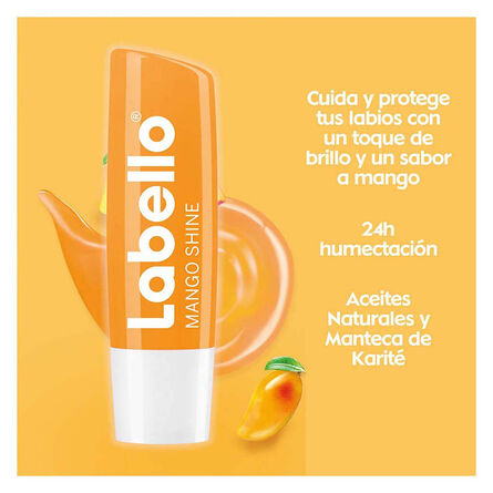 Bálsamo Labial Labello Mango Protector Labial con Vitamina E 4.8 Gr 1 Pieza image number 2