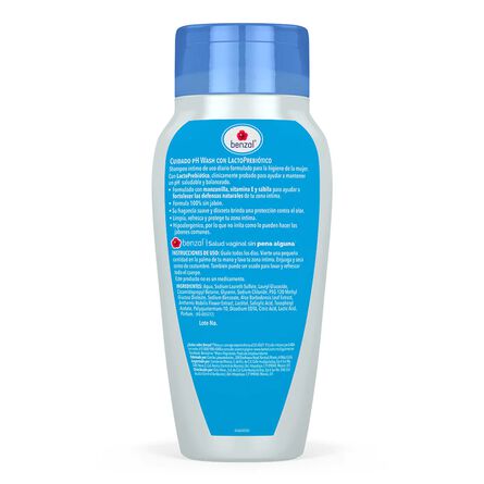 Shampoo Intimo Benzal Wash Cuidado Ph 240 ml image number 4